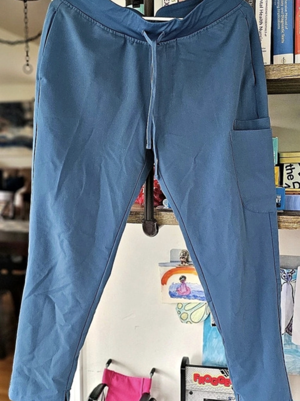 Mandala Straight Leg Scrub Pants Size Petite Medium